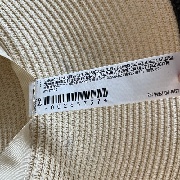 STRAW SUN HAT SIZE S/M - Picture 6 of 6